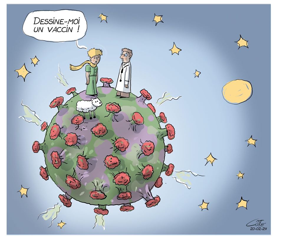 Petit Prince demandant un vaccin