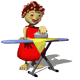 femme repassang